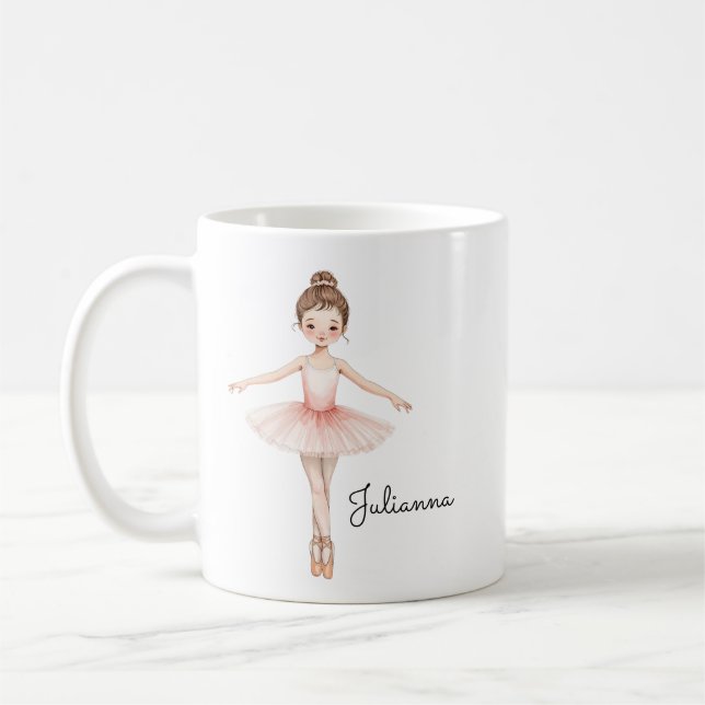 Taza De Café Chica Ballerina Personalizada (Izquierda)