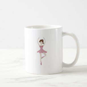 Taza De Café Chica Ballerina Rosa