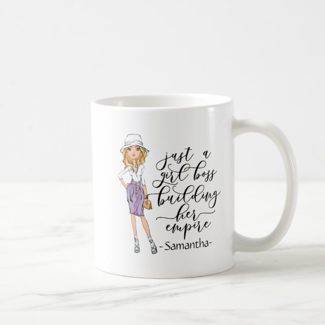 Taza De Café Chica Boss | Dama rubia | Amarillo (Derecha)