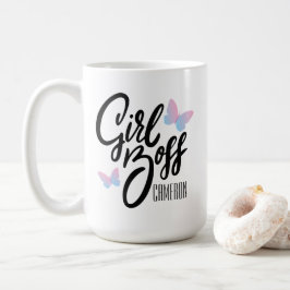Taza De Café CHICA BOSS | Tipografía retro personalizada