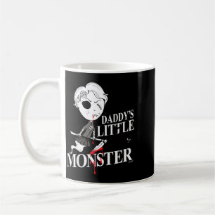 Taza De Café Chica Bruja Gato Negro Enojado Monstruo de Papá