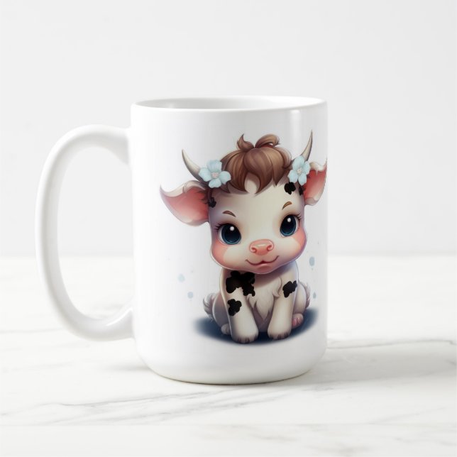 Taza De Café Chica Calf coffee mug 15oz (Izquierda)