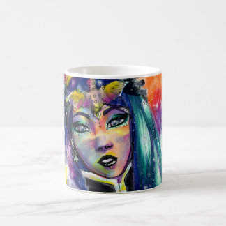 Taza De Café Chica celestial de la fantasía