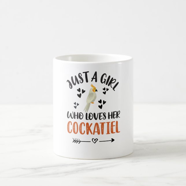 Taza De Café Chica Cockatiel Regalos Aves Cockatiel Parrot Love (Centro)