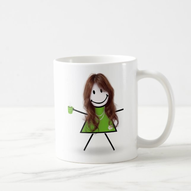Taza De Café Chica con café y cita (Derecha)