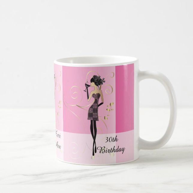 Taza De Café Chica con clase de la diva del personalizar (Derecha)