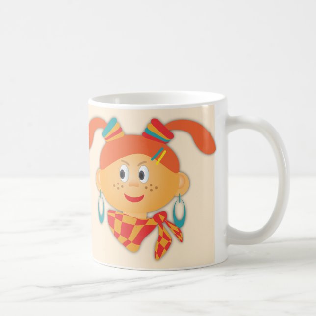 Taza De Café Chica con colas de ponis (Derecha)
