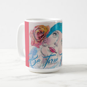 Taza De Café Chica con color rojo rosa Beret