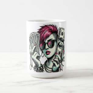Taza De Café Chica con estilo punk