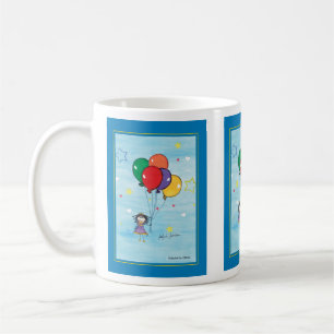 Taza De Café Chica con globos - Arte infantil para CHOC