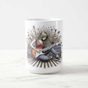 Taza De Café Chica con vibraciones musicales