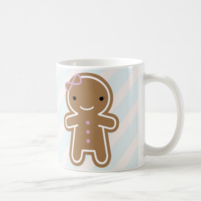Taza De Café Chica Cookie Cute Kawaii Gingerbread (Derecha)