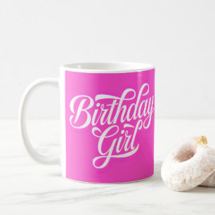 Taza De Café Chica Cumpleaños Rosa