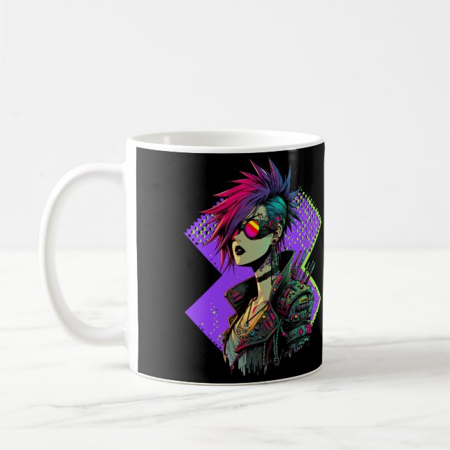 Taza De Café Chica Cyberpunk (Izquierda)