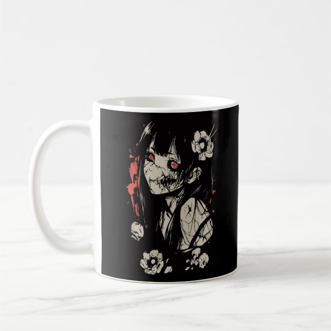 Taza De Café chica de anime de terror (Izquierda)