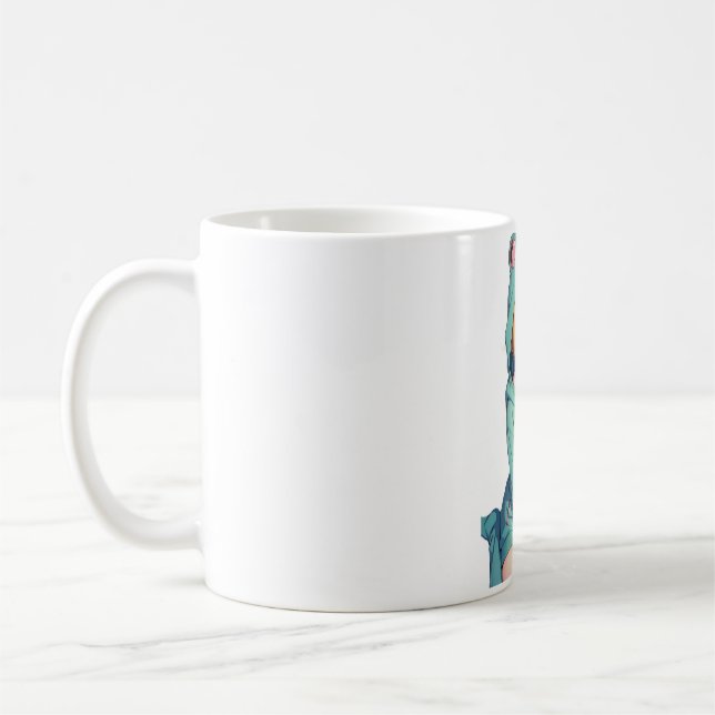 Taza De Café chica de anime en un caracol de rana (Izquierda)