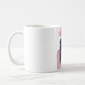 Taza De Café chica de anime en un gatito