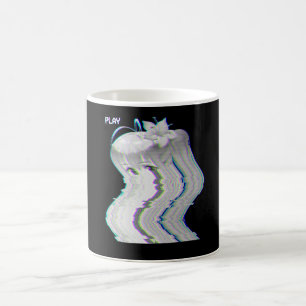Taza De Café Chica de anime japonés brillante VHS Eboy Egirl H
