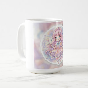 Taza De Café Chica de Anime Mágico Soñador Estrella Sticker (Yo