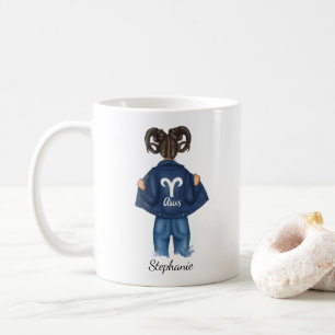 Taza De Café Chica de Aries personalizado Jean