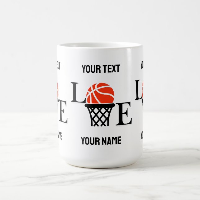 Taza De Café Chica de Baloncesto, Chica de Baloncesto Cumpleaño (Centro)