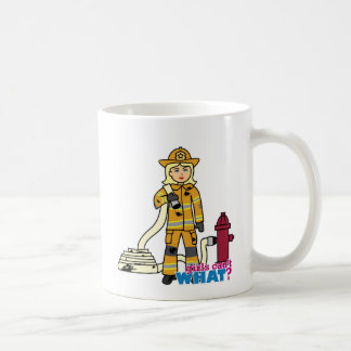 Taza De Café Chica de bomberos - Rubia