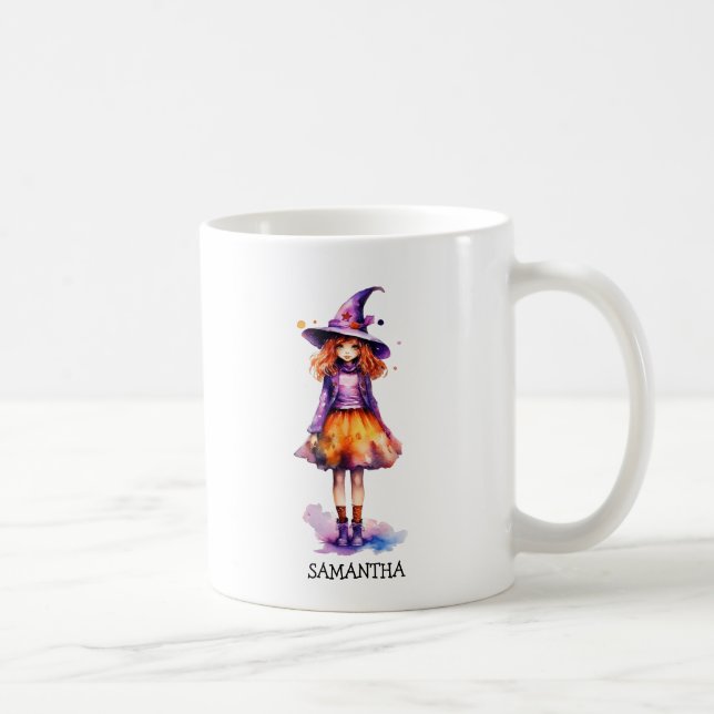 Taza De Café Chica de Brujas Pastel Cute - Estética de Hallowee (Derecha)