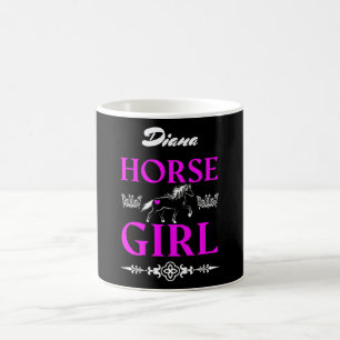 Taza De Café Chica de Caballo con Nombre