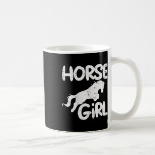 Taza De Café Chica de Caballos Animal Caballo Chica Ecuestre