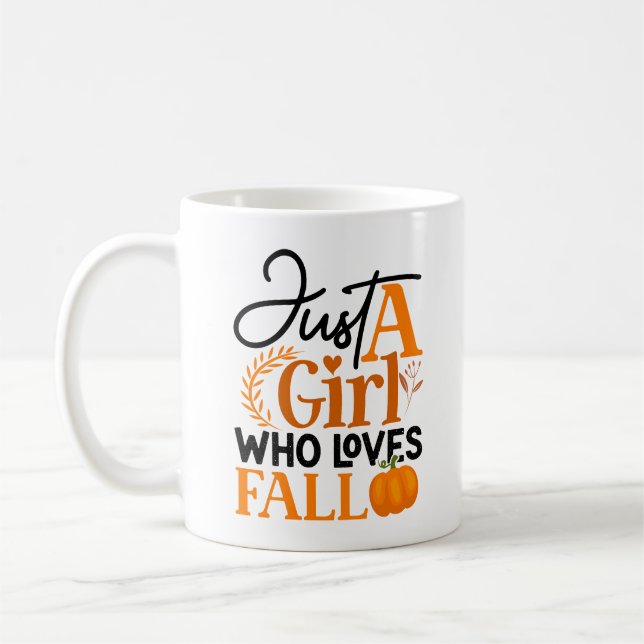 Taza De Café Chica de calabaza estacional que ama caer (Izquierda)