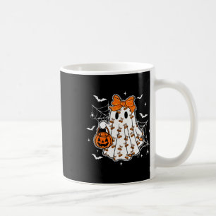 Taza De Café Chica de calabaza fantasma de Halloween Cuquette S