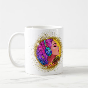 Taza De Café Chica de canto de oro espumado regalo café Mug 11o