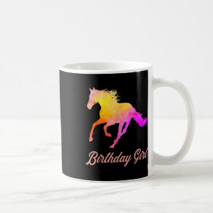 Taza De Café Chica de cumpleaños amantes del caballo acuarela C