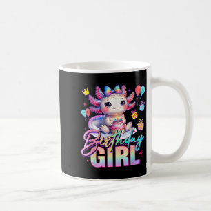 Taza De Café Chica de cumpleaños Cute Axolotl Birthday Party Ki