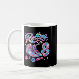 Taza De Café Chica de cumpleaños de patines sobre ruedas cumpli