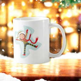 Taza De Café Chica de Cute Snow Angel