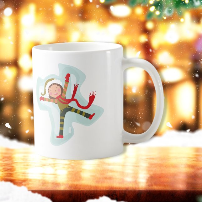 Taza De Café Chica de Cute Snow Angel (Subido por el creador)