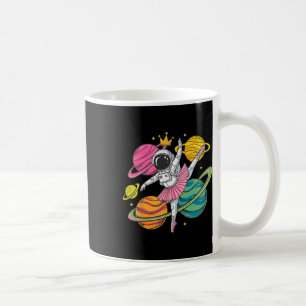 Taza De Café Chica de danza espacial Ballerina Astronauta