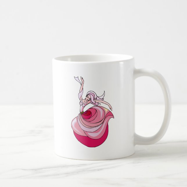 Taza De Café Chica de danza rosa (Derecha)