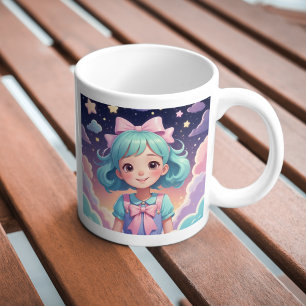Taza De Café Chica de ensueño mágico Mug - Pastel C Mug, 11 oz