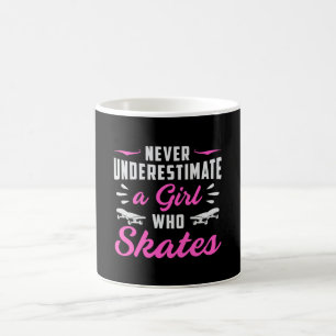 Taza De Café Chica de esquí Chicas Sk8 Skateboard Gift Idea