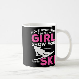 Taza De Café Chica De Esquí Trasladarse Por Los Niños Dejar Que