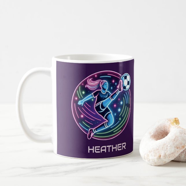 Taza De Café Chica de fútbol (Con donut)