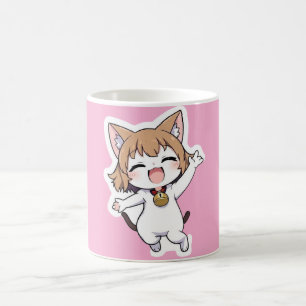 Taza De Café Chica de gatos de Chibi de reproducción