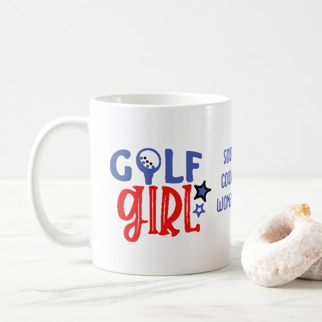 Taza De Café Chica de golf Coffee Mug (Con donut)