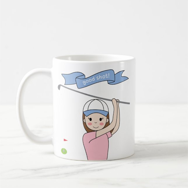Taza De Café chica de golf mug (Izquierda)