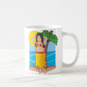 Taza De Café chica de hula hawaiano