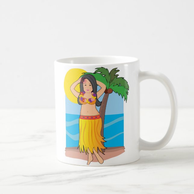 Taza De Café chica de hula hawaiano (Derecha)