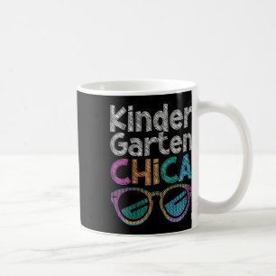 Taza De Café Chica de jardín de infantes vuelve a la escuela es