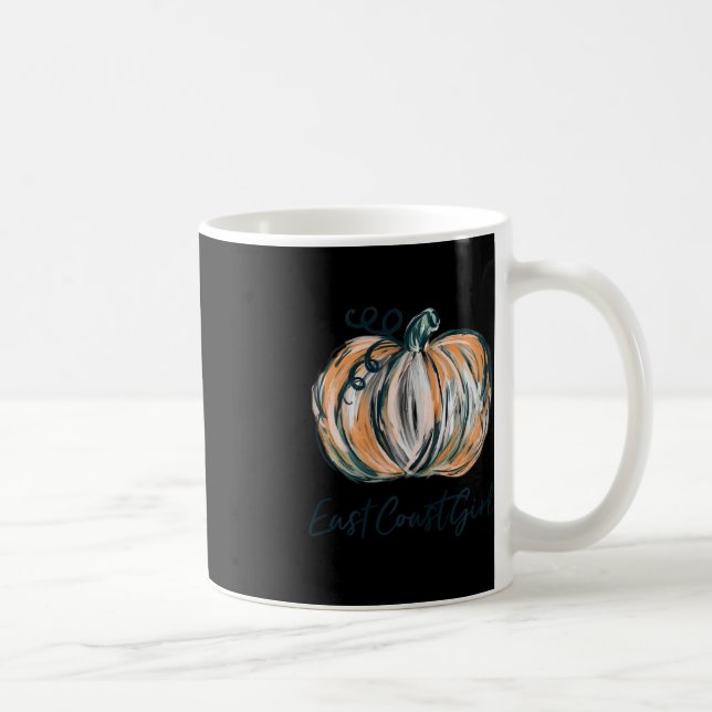 Taza De Café Chica de la Costa Este Acuarela Calabaza Caída Tha (Derecha)